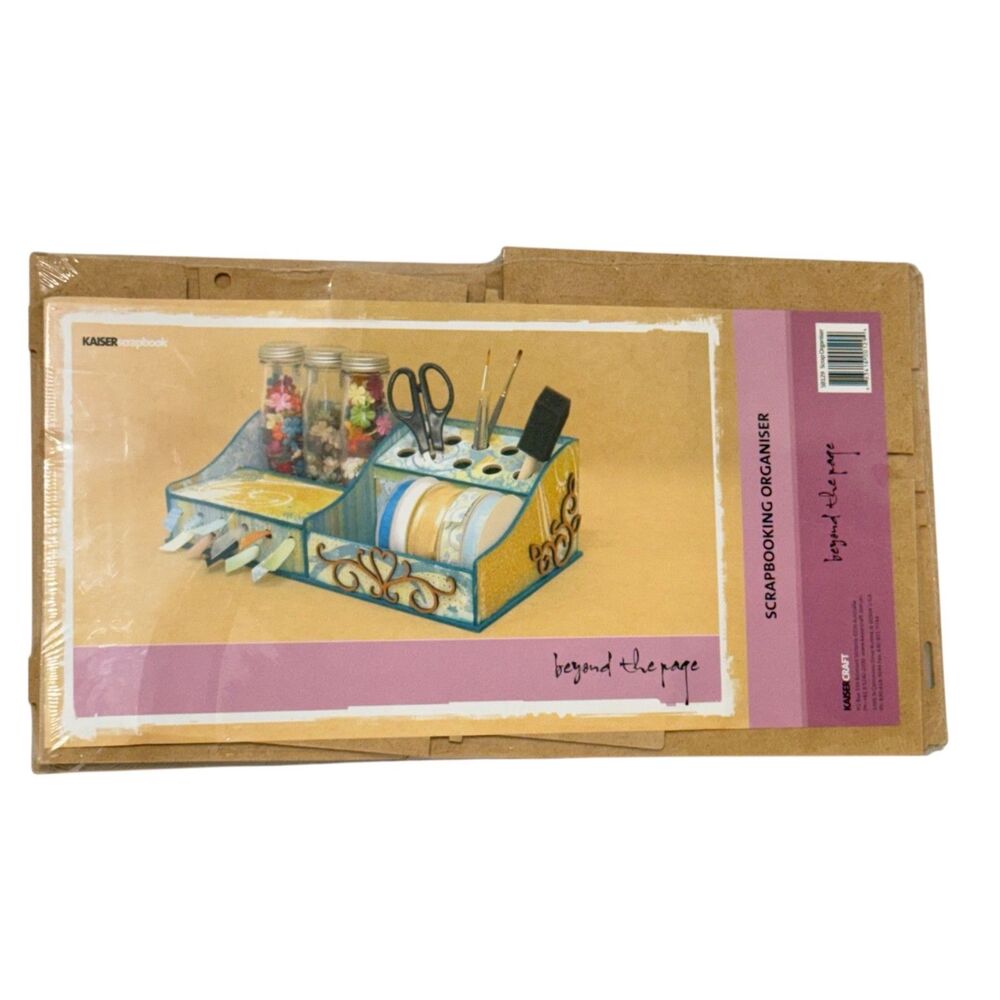 Kaiser Craft "beyond the page" Pressed Wood Scrapbooking Organizer SB129 NIP